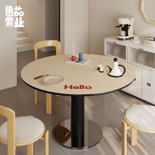 简约百搭圆形餐桌垫家用韩系纯色桌垫茶几垫皮革防水易打理隔热垫