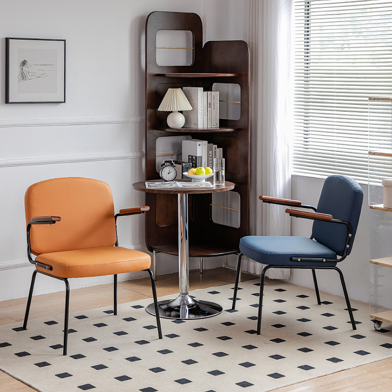 单人设计师椅子餐椅家用咖啡厅奶茶店卧室阳台酒店洽谈休闲沙发椅