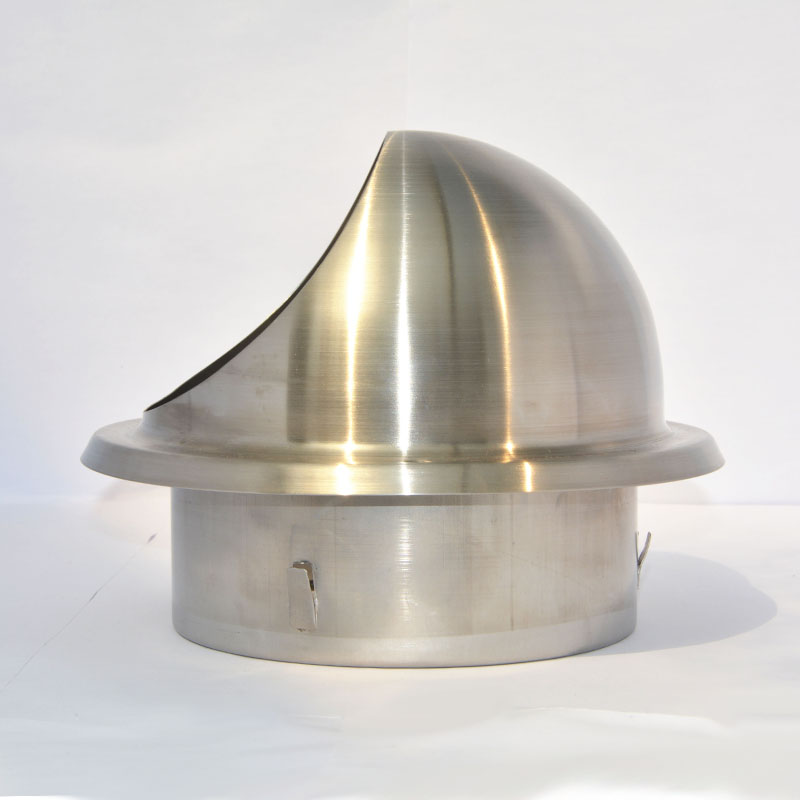 出口抽吸油烟机出风口罩外墙防雨风口球型锈钢大网眼排风帽