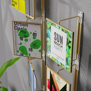 广告创意互动金属翻转牌定制企业文化展示墙校园宣传翻转背景板