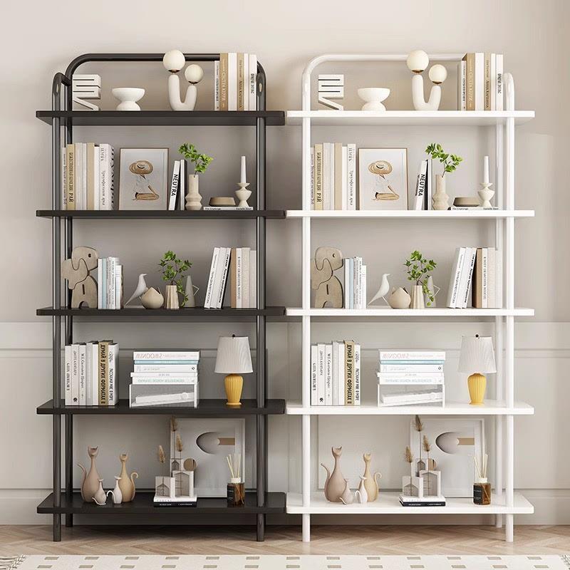 书桌旁小房子多层铁艺儿童书架落地飘窗置物架小型床头收纳书柜