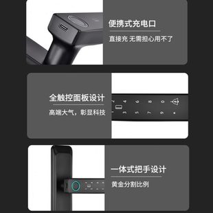 锁 室内指纹锁卧室智能锁电子门锁房门锁旧换单锁舌通用性家用密码