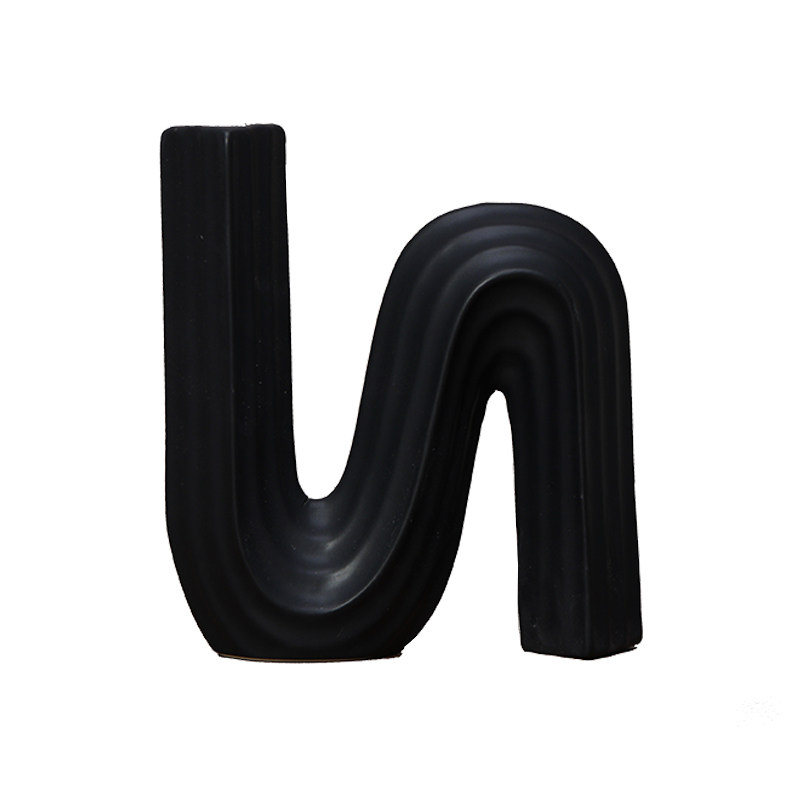 现代极简几何字母U形陶瓷样板房别墅酒店客厅书柜软装饰品,家居饰品,装饰摆件,淘宝优惠券,粉丝福利购,淘宝优惠卷