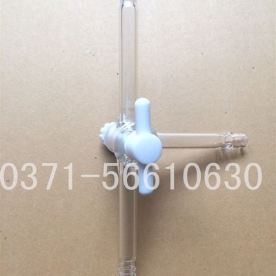 玻璃仪器宝塔嘴四氟三通型三通抽头 四氟节门三通接头高真空