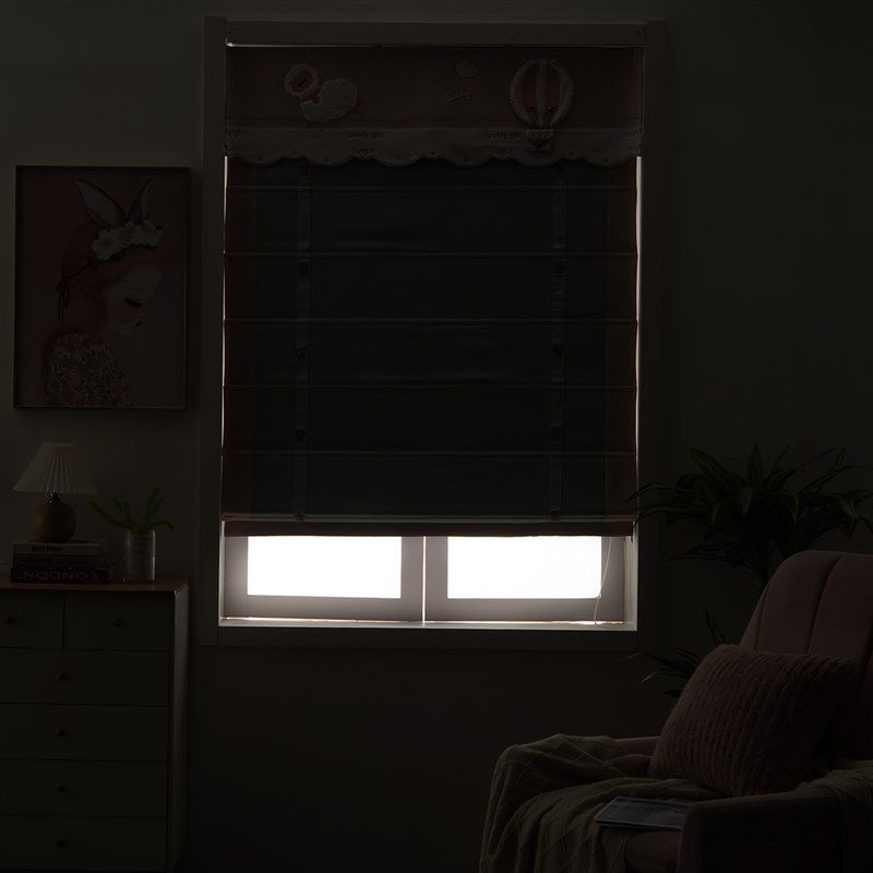 韩式卡通公全遮光窗帘升降帘提拉小窗短帘刺绣儿童房卧室遮阳帘,居家布艺,定制窗帘,淘宝优惠券,粉丝福利购,淘宝优惠卷