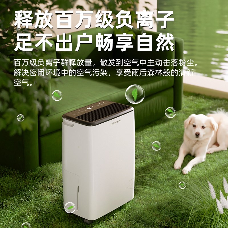多乐信除湿机家用抽湿机静音卧室空气吸湿器除潮器地下室ER-1203