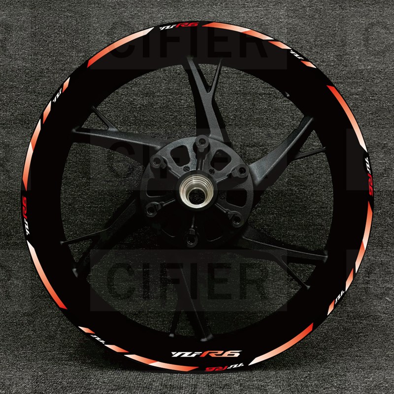 R R1 R贴纸YZFR7R15R轮毂改装个性轮圈反光贴花CIFIER
