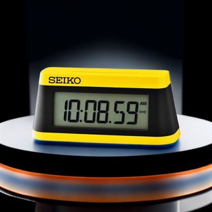 IO精工电子闹钟液晶显示倒计时器防贪睡码表QHL