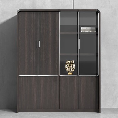 办公室文件柜分层隔板木质储物柜子板式书柜档案资料柜办公家具