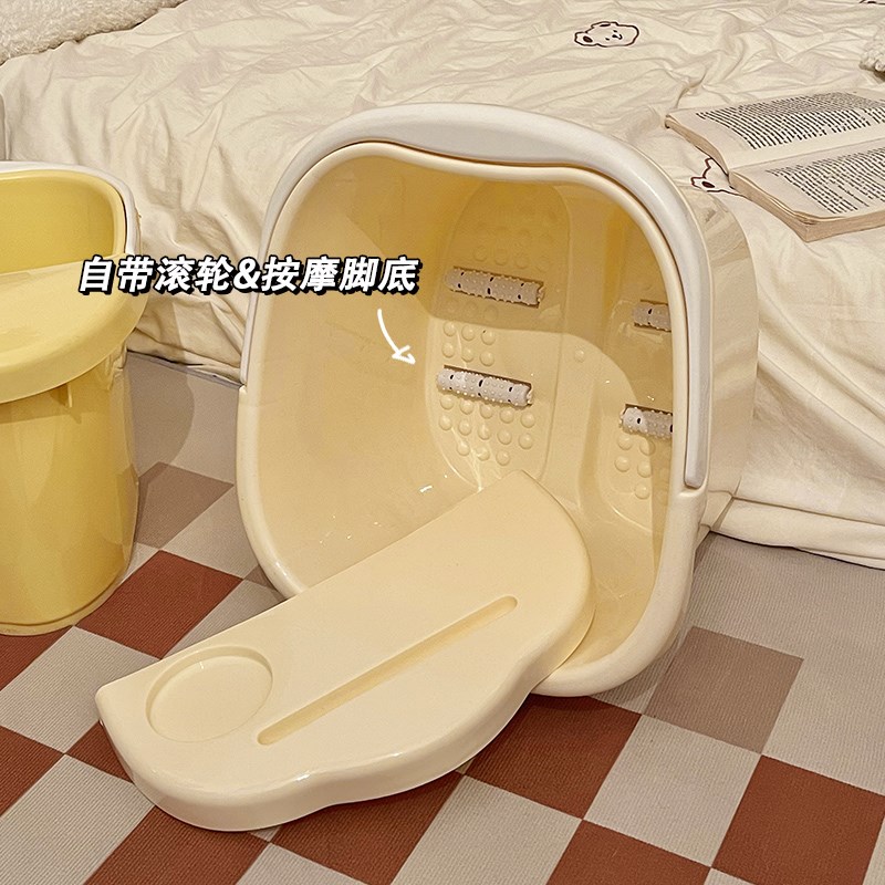 泡脚桶冬天家用高深桶过小腿洗脚桶冬季宿舍按摩养生足浴盆熏蒸桶