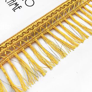 饰花边沙发布艺边 窗帘花边10厘米金丝龙须底边加长流苏穗子货车装