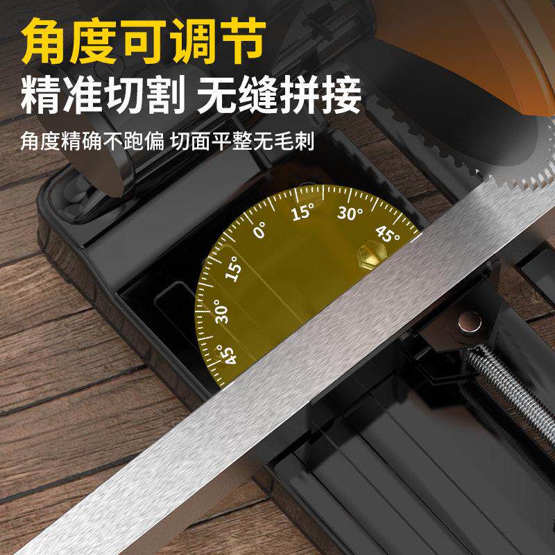 创材一钢材机家用火锯木柴切割机多功能圆盘柴锯小推台锯大率功木
