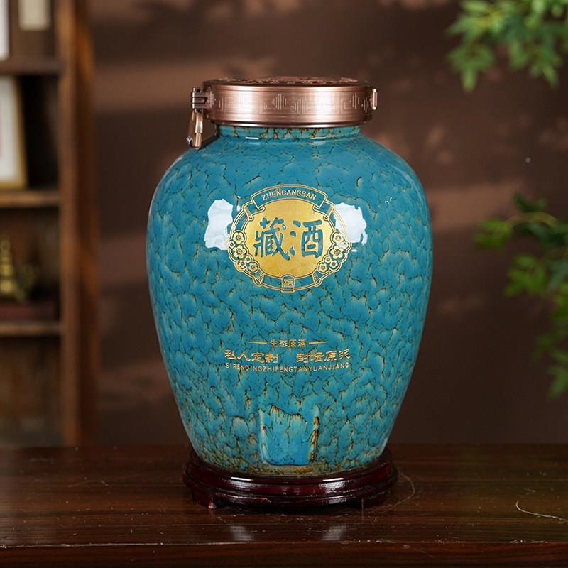 加厚密封陶瓷酒坛子10斤200/30JTH0016/50/10德镇窖藏专景用酒缸