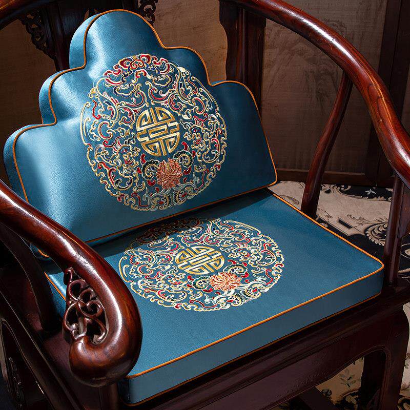 中式红木沙发坐垫实木家用饭厅椅子餐椅垫圈椅乳胶座垫茶凳垫定制