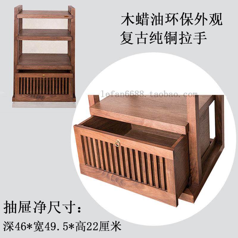 音响机架功放机柜功放架子音响架子机柜实木专业放置架带抽音响柜