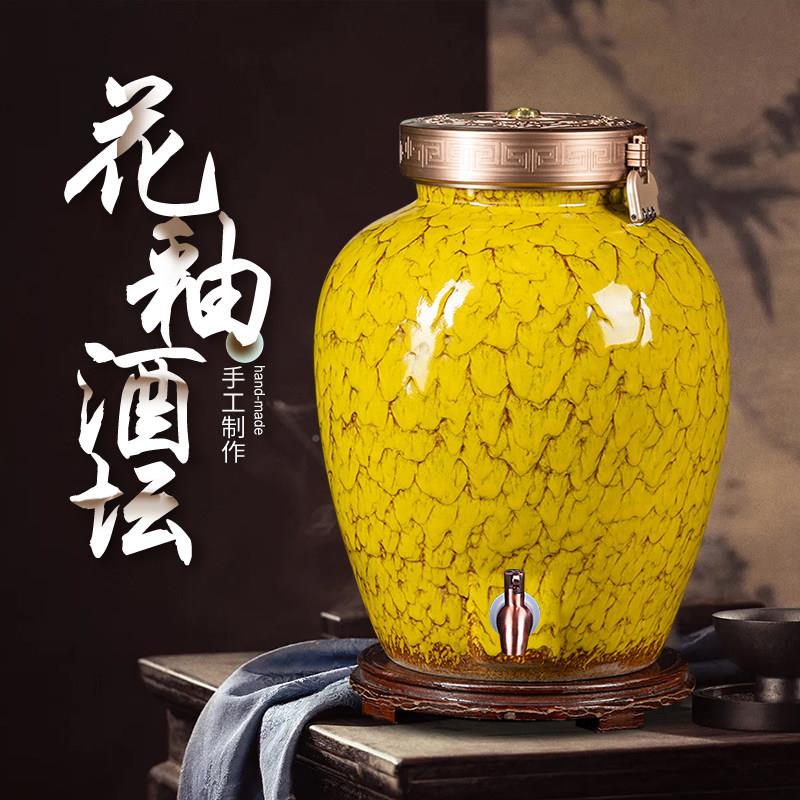 景德专镇陶泡酒5坛子10/30/0/100斤家用密封用JT0077瓷存酒缸白酒