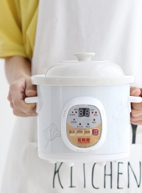 智能预约电炖锅白瓷煮粥锅煲汤锅熬药锅宝宝炖盅龙兴发JNF