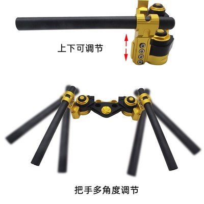 适用三阳哈士奇150改装分离手把 HuskyADV150车把龙头覆盖件 护手