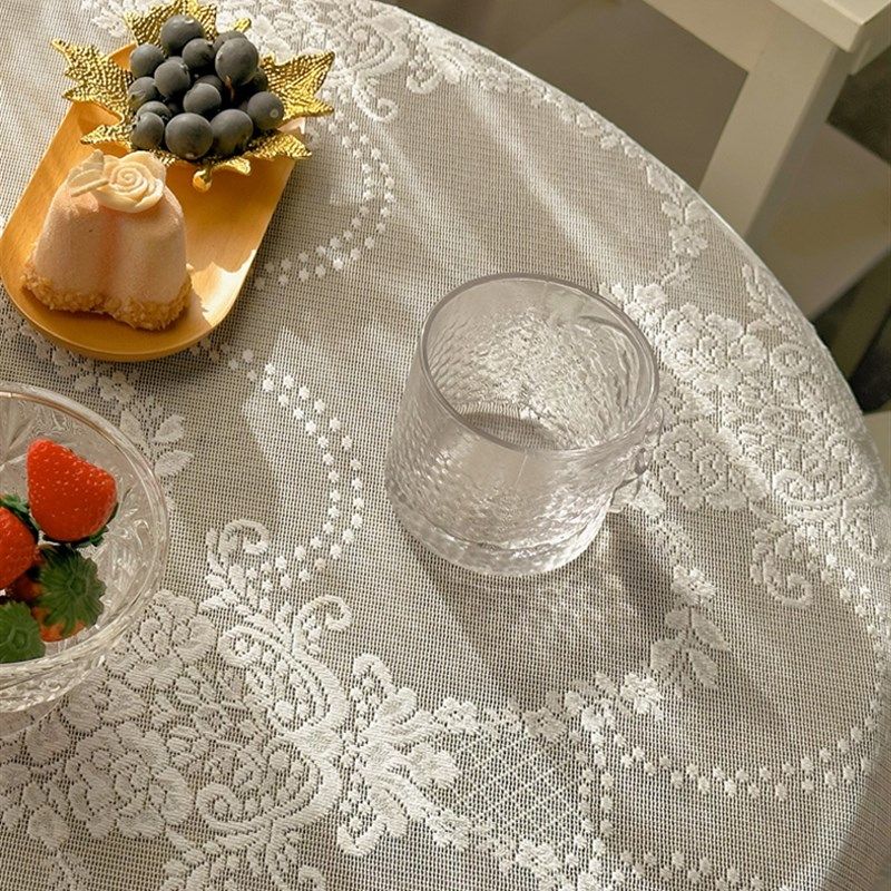 法式奶油风蕾丝荷叶边桌布欧式宫廷风茶几布床头柜盖巾仙女台布,居家布艺,桌布,淘宝优惠券,粉丝福利购,淘宝优惠卷