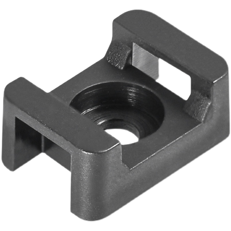 HC固定座扎带马鞍形电线固定座线卡子理线器螺丝孔型束线电缆线夹