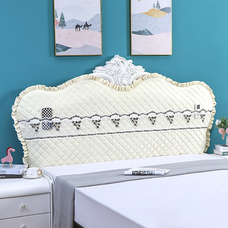 定制床头罩弧形半圆型不规则异形全包加厚保护弹力欧式床头罩