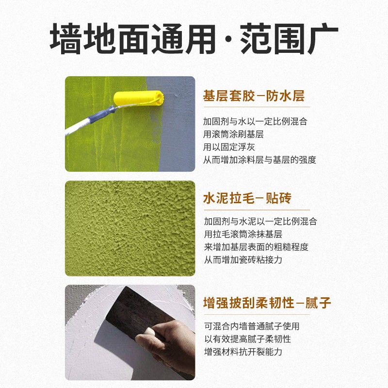 美涂士墙面加固剂墙固内墙界面剂强效固化基层防水防潮固沙封闭