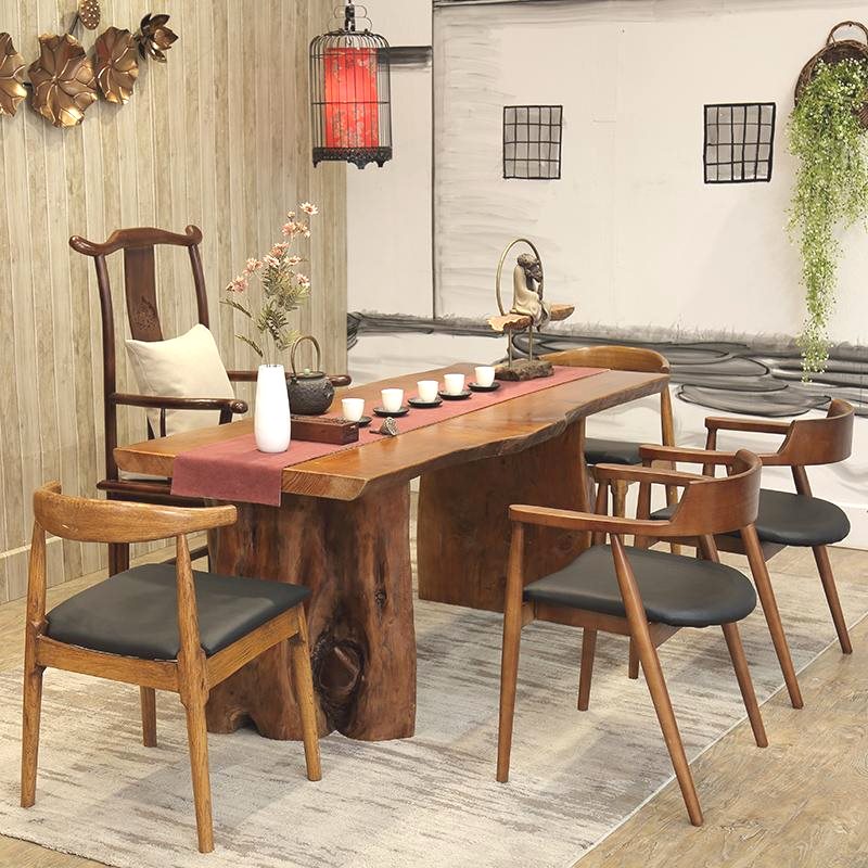 实木板整张定制榆木板原木松木自然边大板吧台板不规则茶桌面板