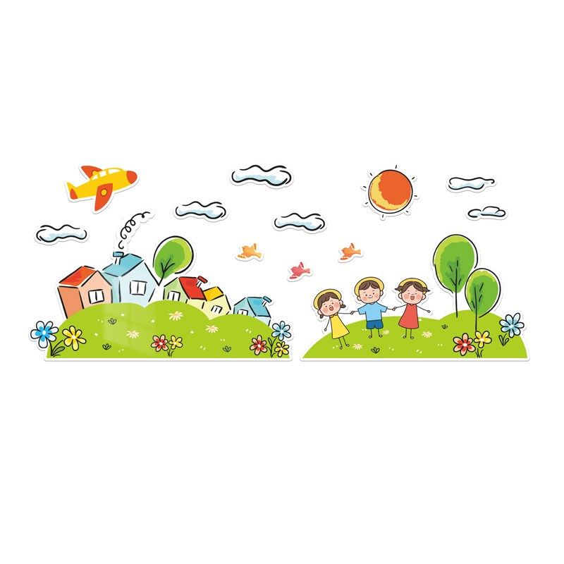 幼儿园环创题墙成品托管班面装饰大厅形象春天布置材料,家居饰品,文化墙贴,淘宝优惠券,粉丝福利购,淘宝优惠卷