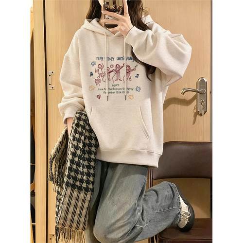 连帽衫卫衣女小个子2025