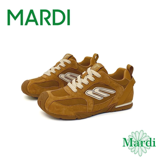 轻便运动德训鞋 休闲鞋 街头风时尚 MARDI内增高中跟4cm低帮拼接潮鞋