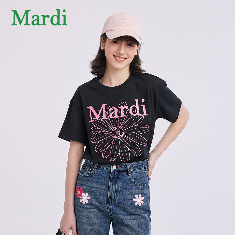 【陈洁kiki专享】MARDI小雏菊T恤2026夏季新款上衣女M