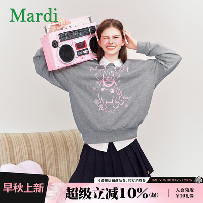 MARDI官方正品腊肠狗印花卫衣