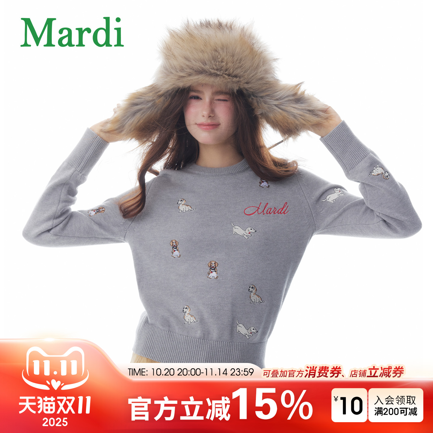 MARDI2025冬季新款女士针织衫