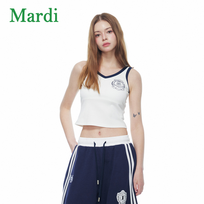 MARDI美式辣妹风短款撞色T恤女