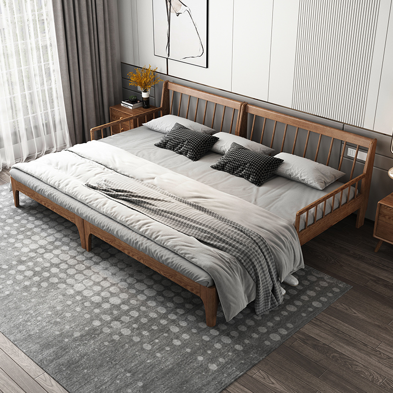 二胎家庭床亲子2米2.2米加宽民宿专用床酒店标间床客栈床拼接床