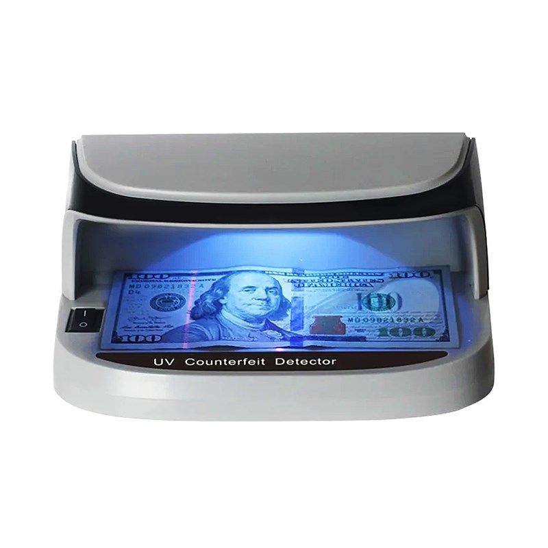 小型迷你台式验钞机电池款便携式紫光验钞多国货币紫光灯验钞灯