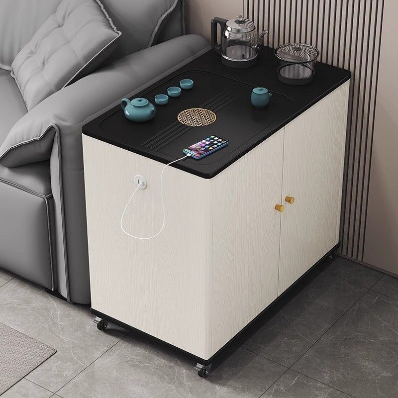 可移动茶桌边柜家用阳台小茶台A小型茶车客厅沙发茶几轻奢茶水柜