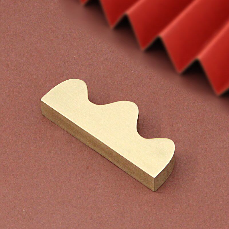 琢悦山形黄铜笔搁金属古风笔山学生毛笔书法用品铜笔架