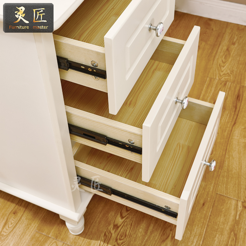 韩式田园转角书桌 电脑桌书架组合儿童书柜学习直角写字台实木