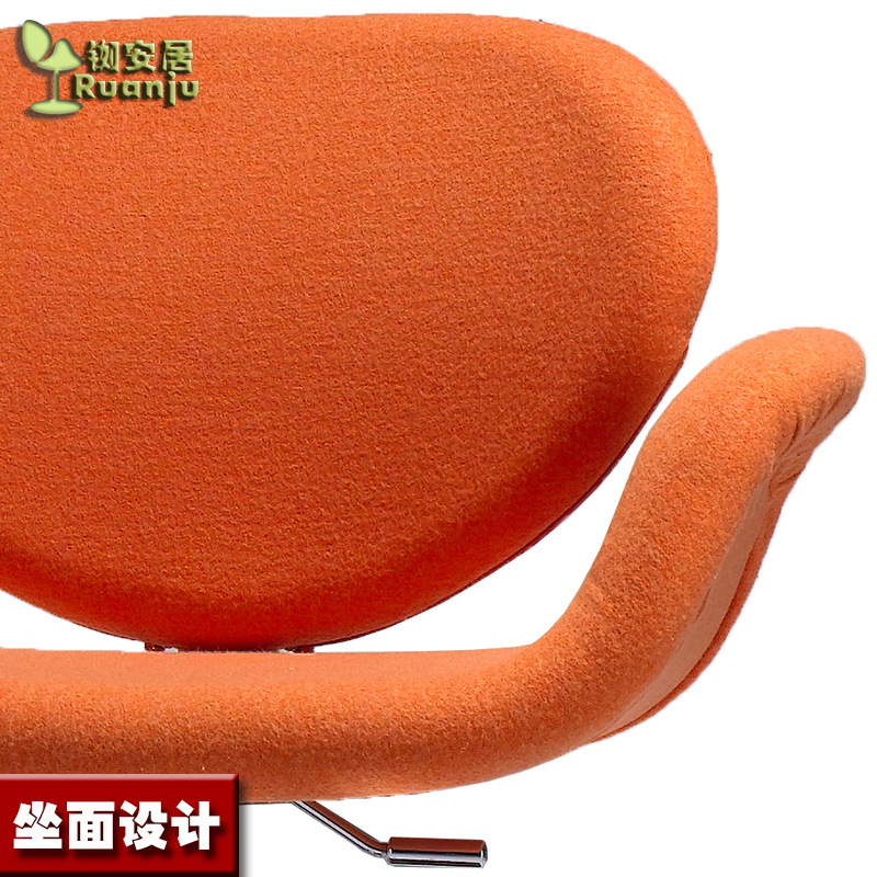现代新款时尚升降沙发布艺休闲椅办公椅电脑接待洽谈椅前台椅B191
