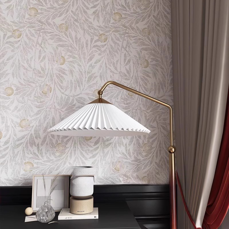 复古小法式卧室墙布背景墙装饰无缝全屋橘子树壁纸高级感定制壁画图片