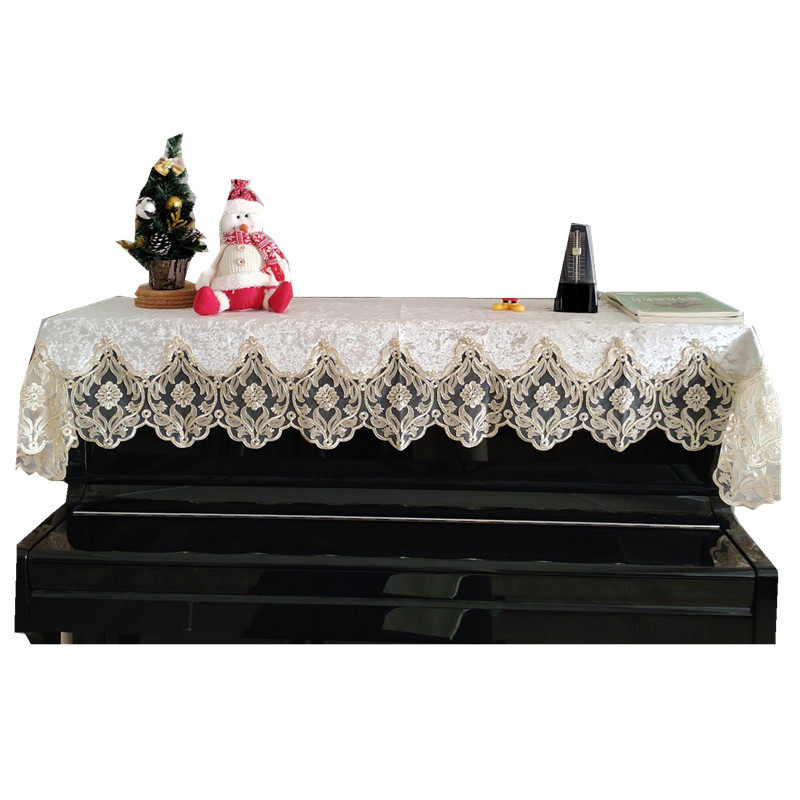 蕾丝钢琴罩半罩欧式钢琴巾盖巾刺绣布艺钢琴防尘钢琴罩全罩