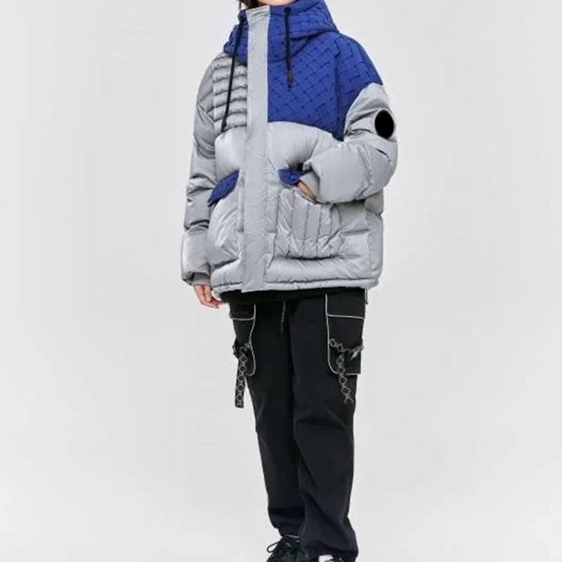 L436编织羽绒服鸟撤柜女装 一线品牌 正品剪牌青仓