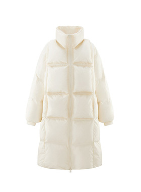 【鸟】撒柜清仓秋冬保暖抗寒白色羽绒服设计感长款衣服外套 L432