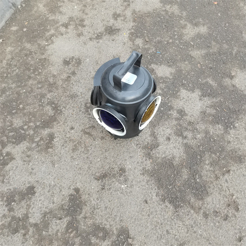 铁路道口的信号灯紫黄铁壳轨道信号灯LTX12V-25W铁路信号灯