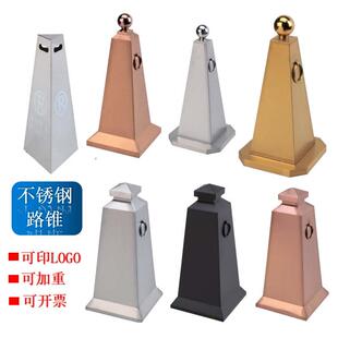 不锈钢路锥反光锥禁止停车柱路障桩雪糕筒桶隔离墩物业警示锥