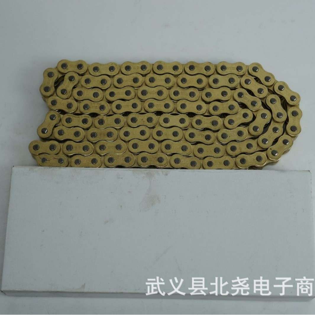 摩托车油封链条520HO 520HV 525HO 525HV 金色银色彩色各类型号