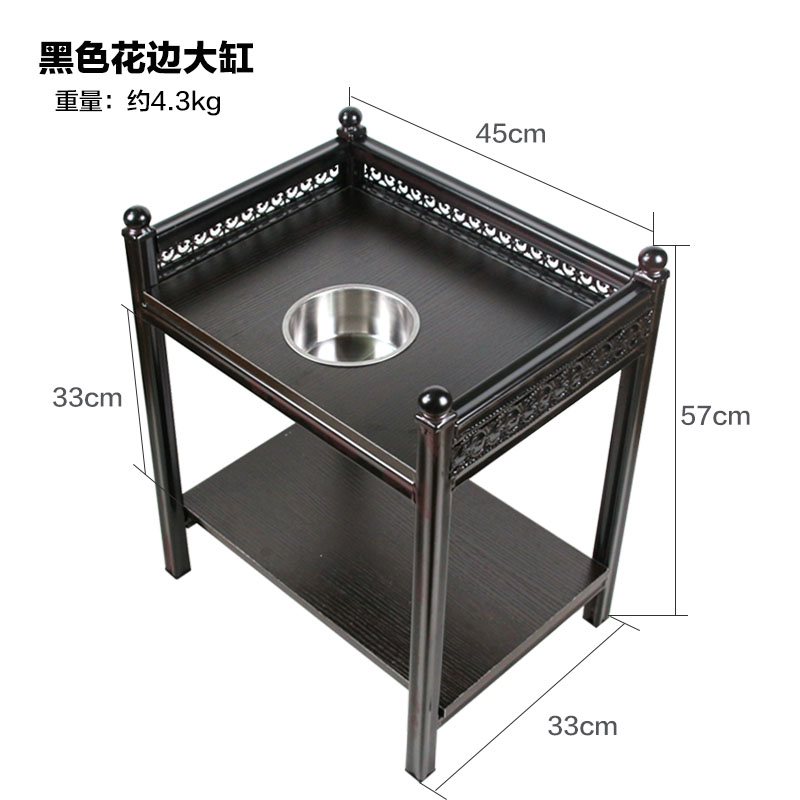 钢架麻将机桌茶几烟灰缸棋牌室木角几茶楼茶水台茶架茶桌