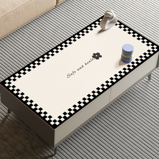 客厅茶几桌垫防水防油免洗餐桌垫轻奢高级感家用长方形桌子保护垫