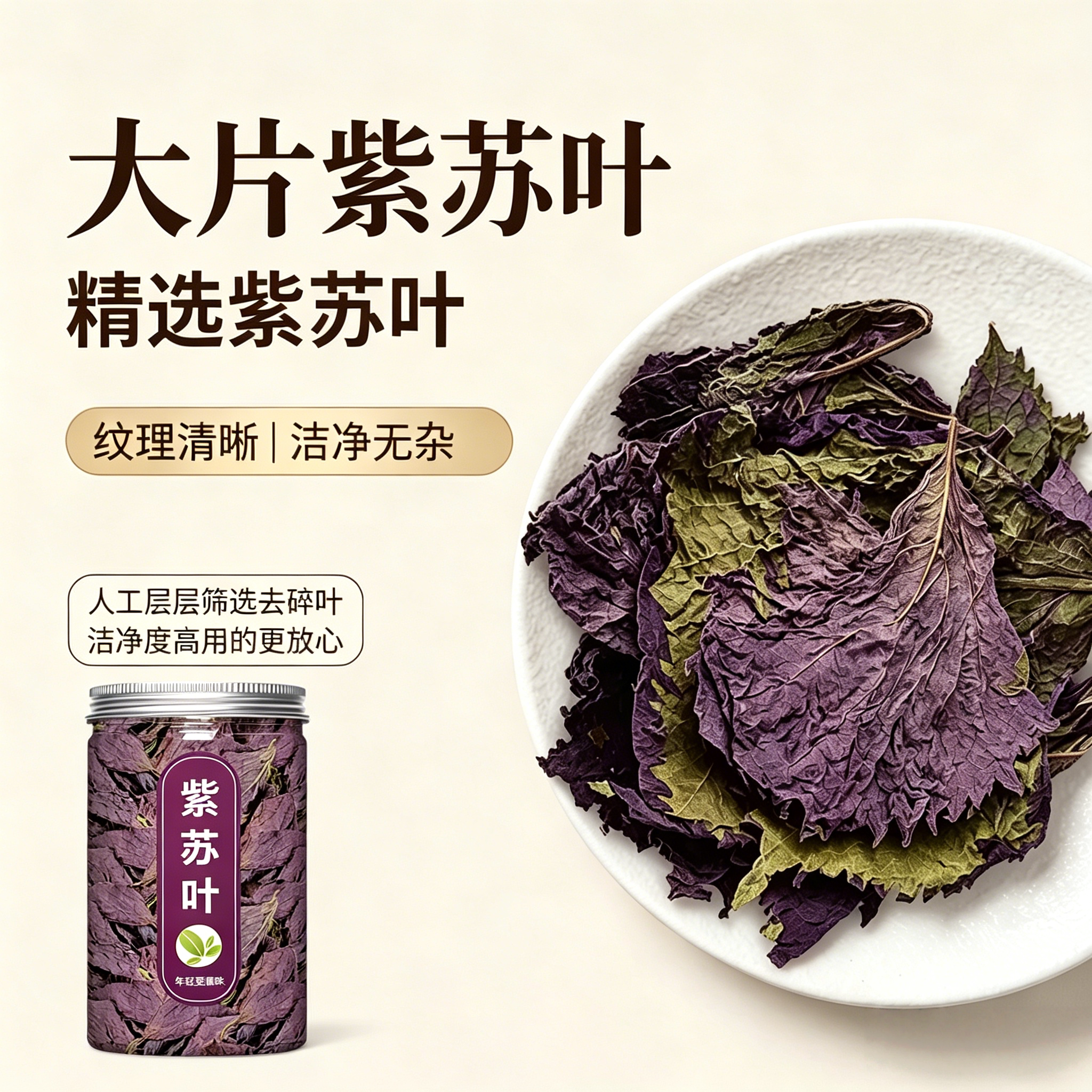 紫苏叶新鲜食用中药材晒干紫苏叶中药材正品新货野生紫苏叶500g